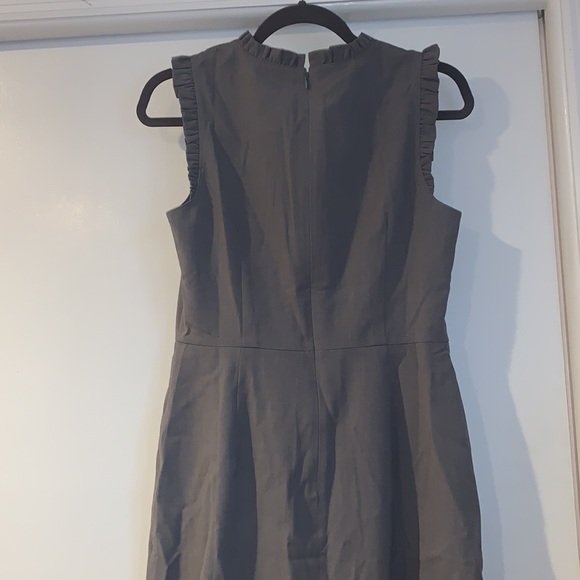 NWT- JCrew dark grey, sleeveless, fitted dress - Picture 4 of 4